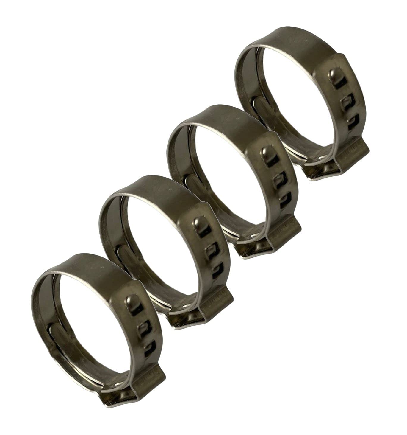 Boltza 6.8-8.0Mm O-Clips, 304 Stainless Steel Single Ear Hose Clamps X4