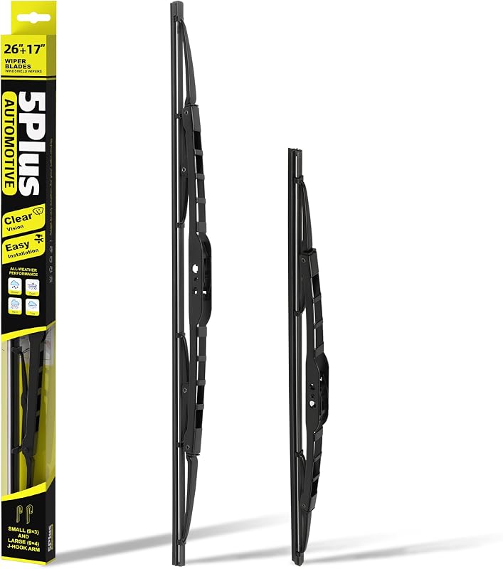 Palhetas de limpador de para-brisa de silicone 5 PLUS 26" + 17" para INFINITI Q50 2014–2023 – Kit com 2