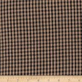 Rustic Woven 1/8IN Nat/Black Check, Fabric by the Yard