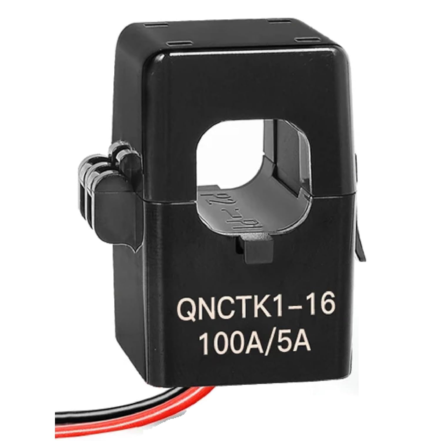 QNCTK1-16 Split Core Current Transformer, 100A/5A AC Current Sensor, Single Phase CT Clamp with 1% Accuracy, -40℃ to 85℃ Operating Range