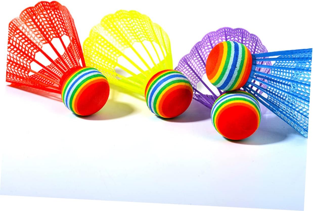 Yardwe Badminton Ball Shuttlecock Bat Indoor Racquet Game Badminton Cork Badminton Birdie Paddle Ball Badminton