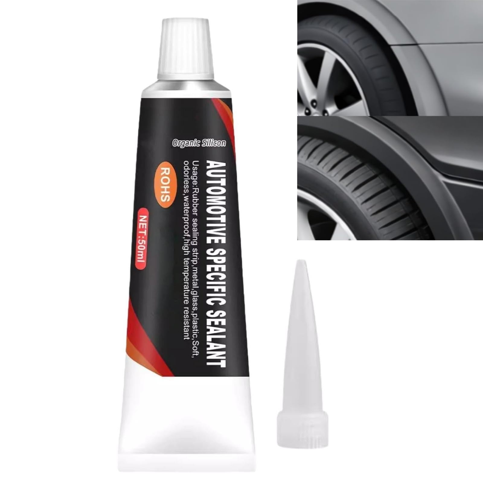 50ml Black Super Weatherstrip Adhesive,Car Door Seal Glue,Car Windscreen Sealant,Rubber Adhesive,Waterproof&Dustproof,Effective&Long-Lasting Adhesion,C/ar Spoiler Adh/esive,Wide Applicable Range