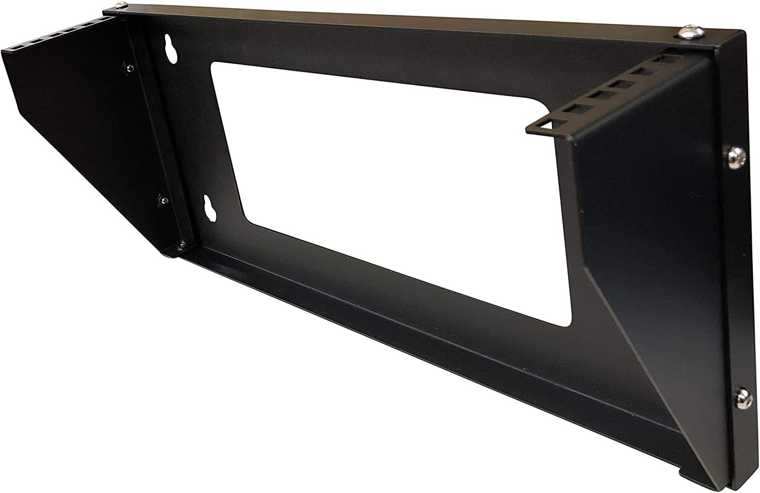 TECHTOOWall Mount Rack 2U Vertical & Horizontal Rack 19Inch Wall Mountable Server Rack Heavy Duty Max Load 66-150 LBS Network Open Rack for Patch Panel/Data/AV/IT/Computer & Studio Equipment (2U)