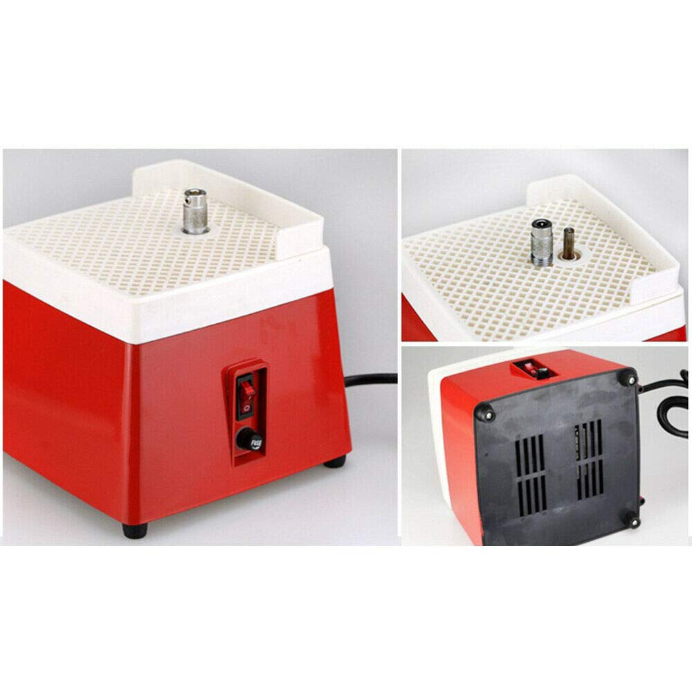 Portable Stained Glass Grinder, 110V Diamond Glass Red Grinding Machine, 4200r/min Mini Automatic Water Stained Glass Grinder, DIY Desktop Grinding Machine