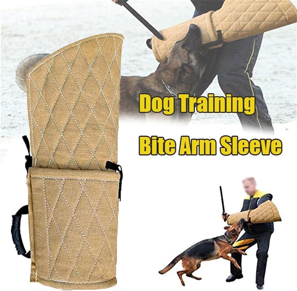 Dog Bite Sleeve Training, Double-Layer Dogs Training Protection Biting Sleeve, Dog Training Supplies Best for Young Dogs Puppy Playing Biting Tugging Toy Interactive Play