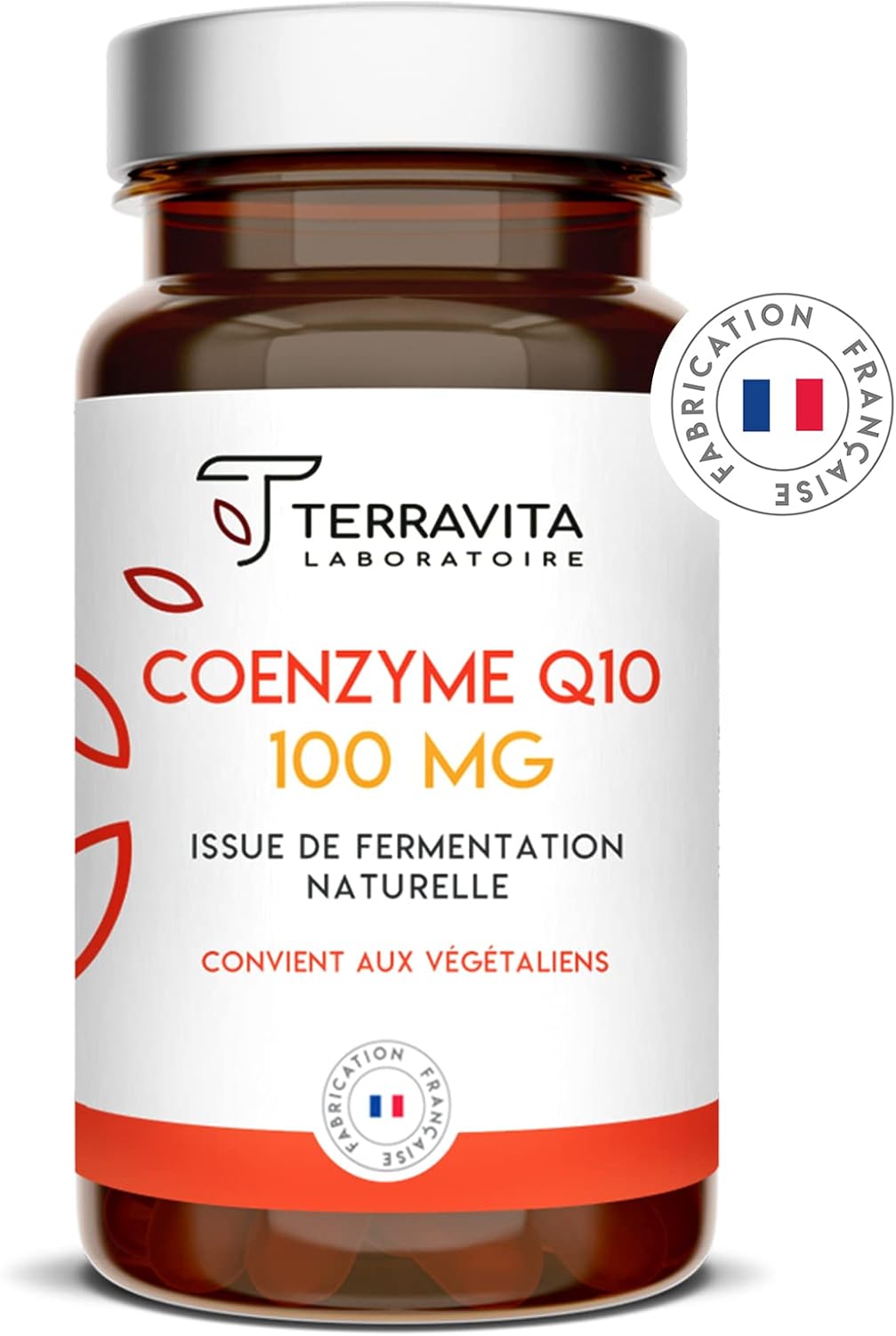 COENZYME Q10 Pure 100 mg d’Ubiquinone Stable par Gélule Antioxydant