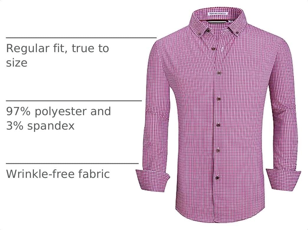 Alex Vando Mens Wrinkle Free 4-Way Stretch Print Business Casual Shirt image 4