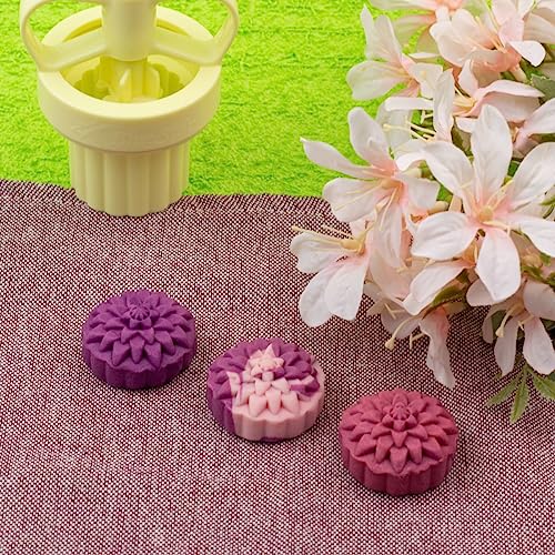 Kit Ejetor Max Carimbo Ejetor Molde Flores Pétalas Silvestres Com 1 Ejetor e 4 Marcadores - Margarid