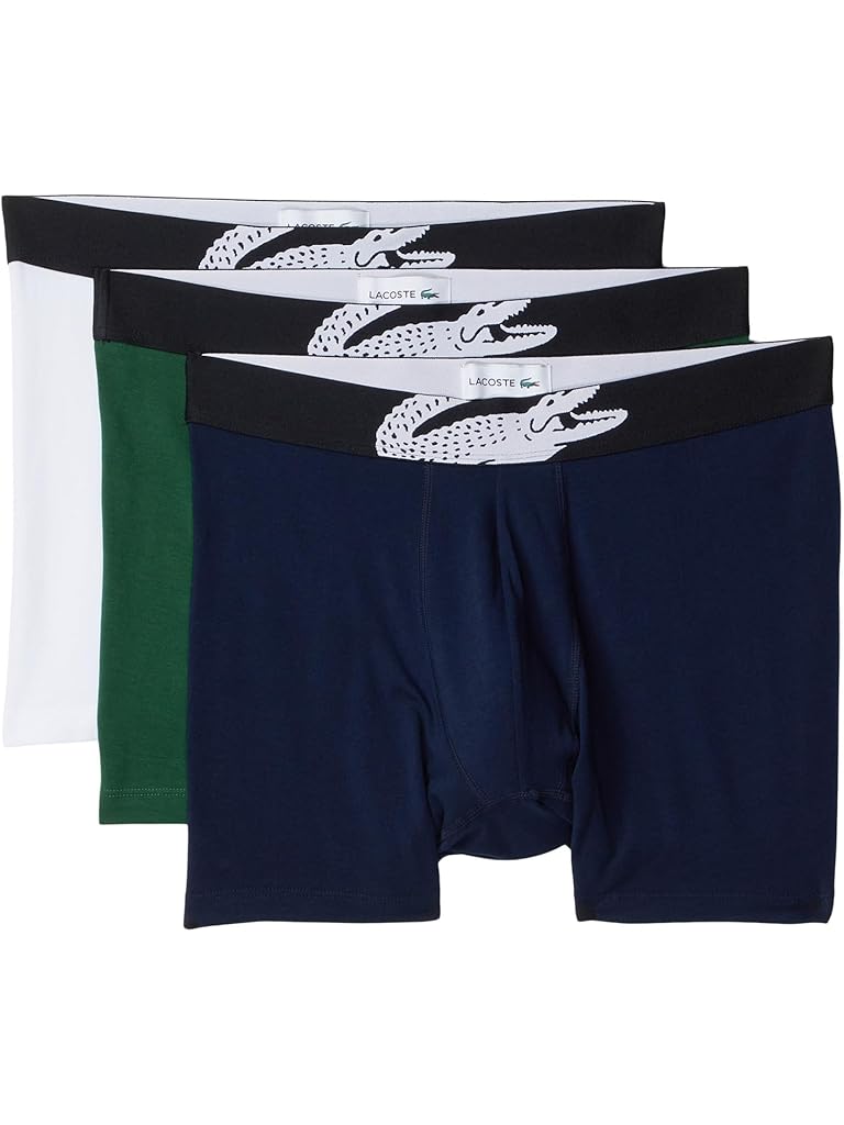 Multi Lacoste 3-pack Crocodile Logo Boxer Briefs