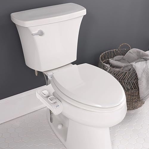 Miniatura 7 de Bemis WS100 000 Wellspring - Accesorio de bidé de resorte, espray de agua dulce, no eléctrico, fácil de instalar, asiento de inodoro blanco, se