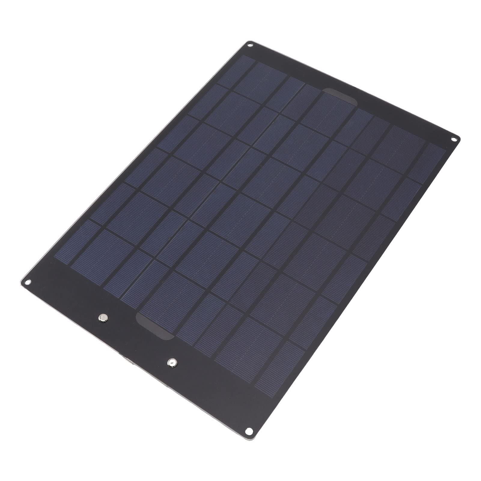 50W Portable Solar Panel Battery Charger for Outdoor Camping Travel, High Conversion Efficiency, Monocrystalline Silicon