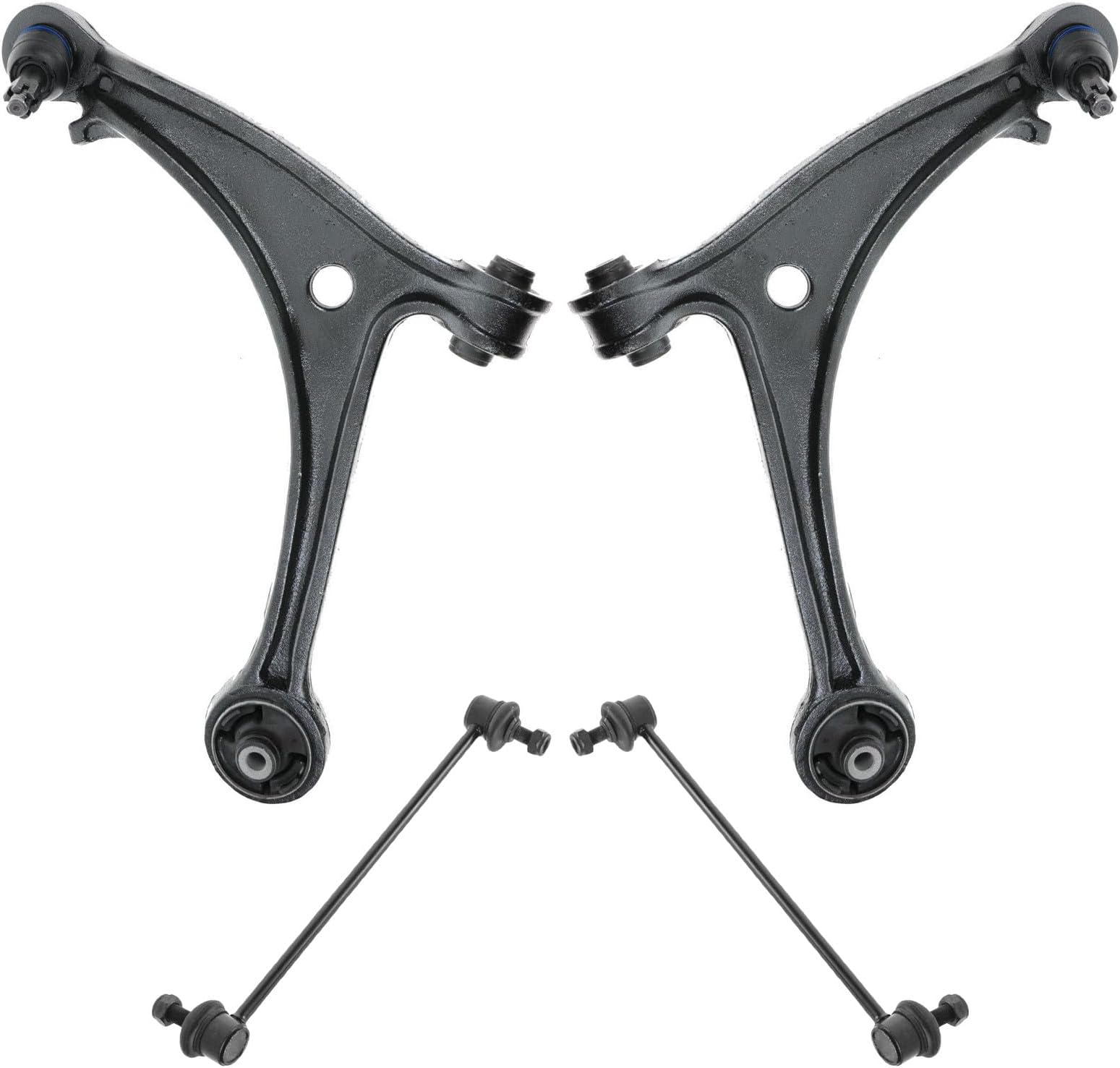 TRQ Front Suspension Kit Control Arm with Ball Joint Sway Bar Stabilizer Link Compatible with 2005-2006 Honda Odyssey