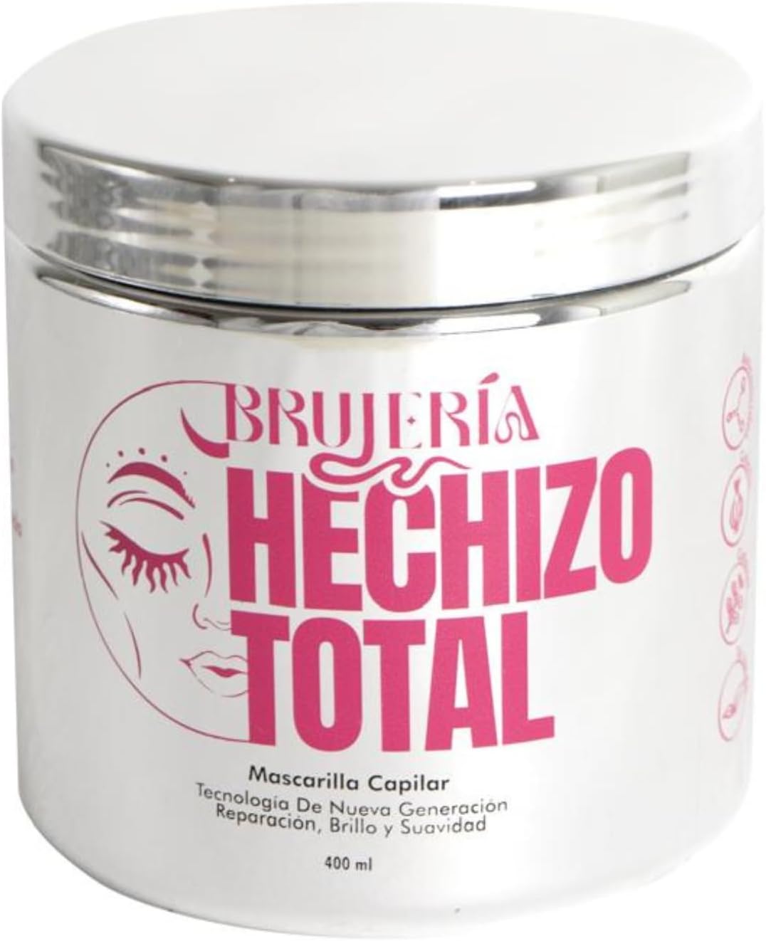 Brujeria Hechizo Total Hair Mask - Repair, Shine, & Softness Formula With Aminoacids, Onion, Caffeine, and Green Tea - Made With Colombian and Latin American Ingredients