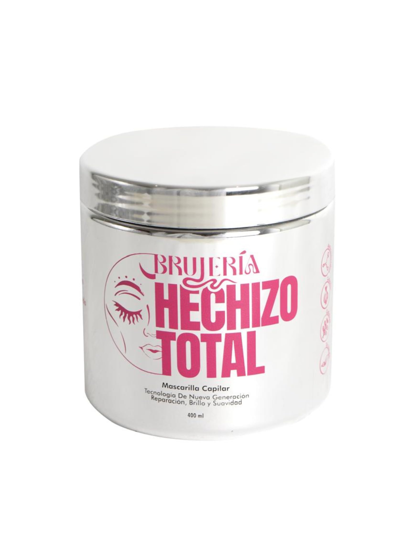 Brujeria Hechizo Total Hair Mask - Repair, Shine, & Softness Formula With Aminoacids, Onion, Caffeine, and Green Tea - Made With Colombian and Latin American Ingredients