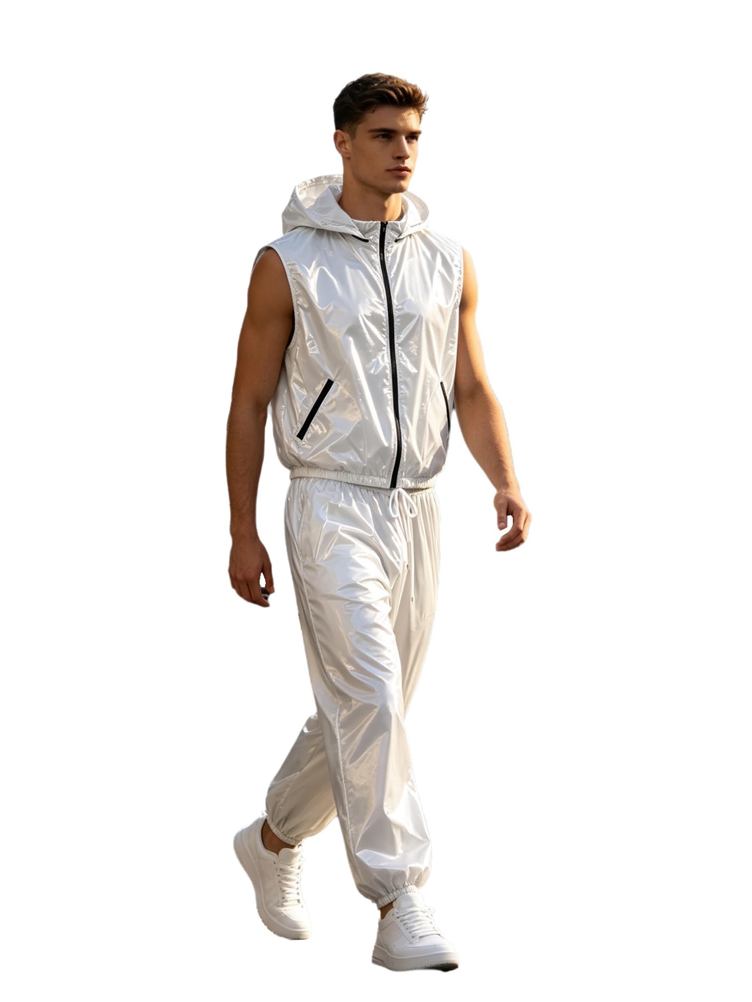 ranrann Uomo Streetwear Completo Sportivo Felpa Con Cappuccio E Pantaloni | Pcs Set,Combinazione Pantaloni Con Cordino Chiusura,Tasche,Campeggio,Allenamento,Jogging,All'Aperto,Fine Settimana,Palestra