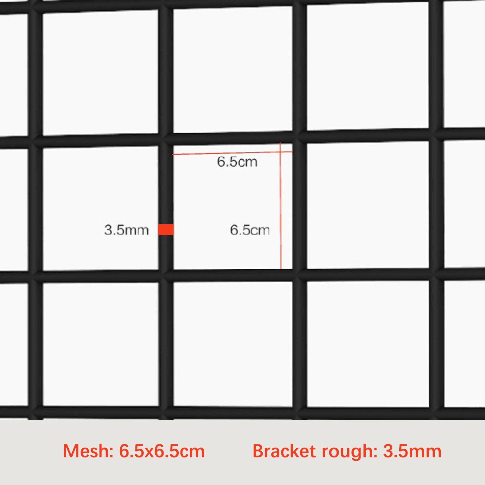 Gridwall-Panels Und -Einheiten, Handelsklasse Einzelhandel Präsentationsständer, Fotogitter-Wandregal, Ladenbau-dekoratives Fach-Fach, Home-Office-Raster Lagerung Regale (Color : Black, Siz