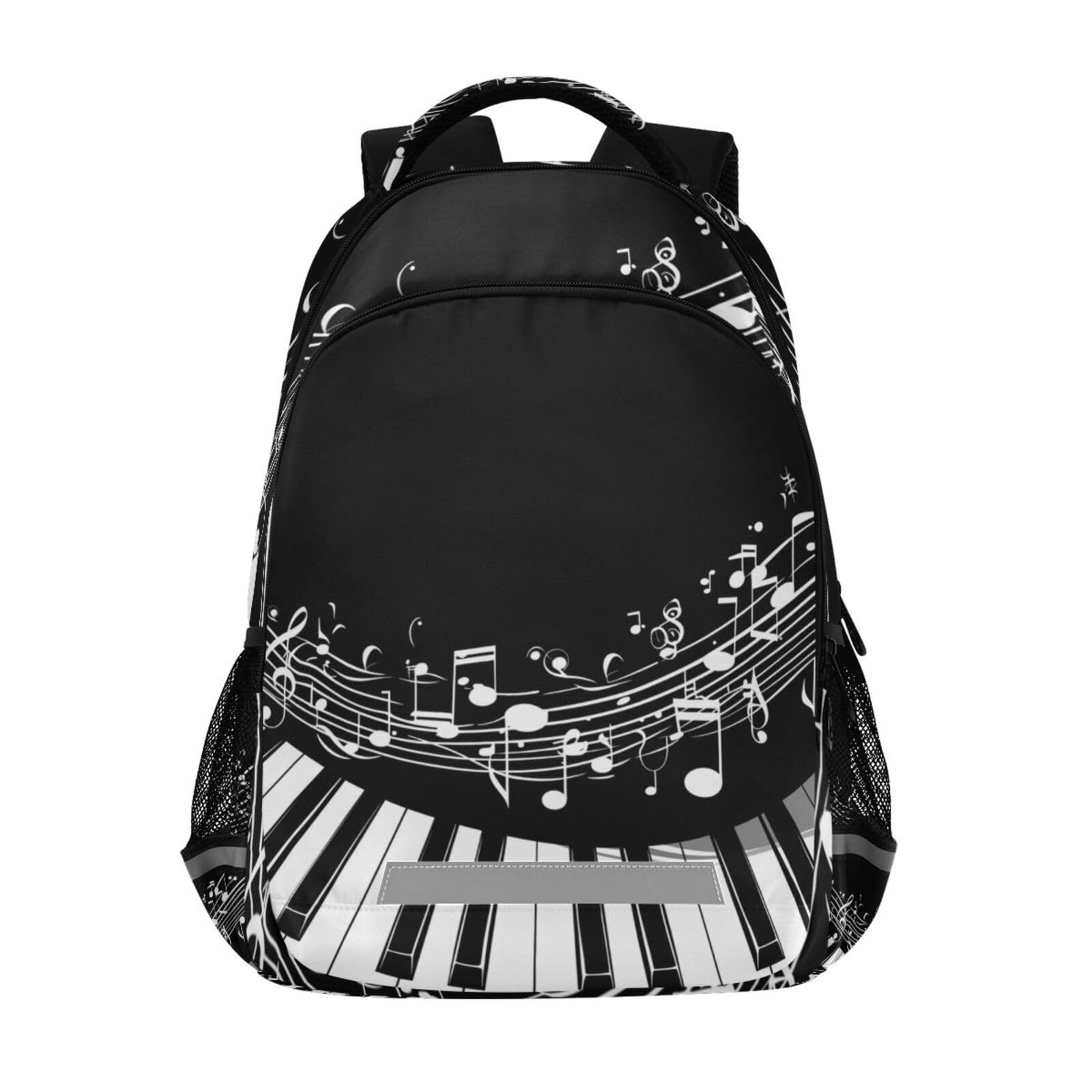 Musik Klaviertasten Noten Rucksack Jungen Schulrucksack Mädchen Schulranzen Kinder Reflektierender Schultasche Kinderrucksack Für Schule