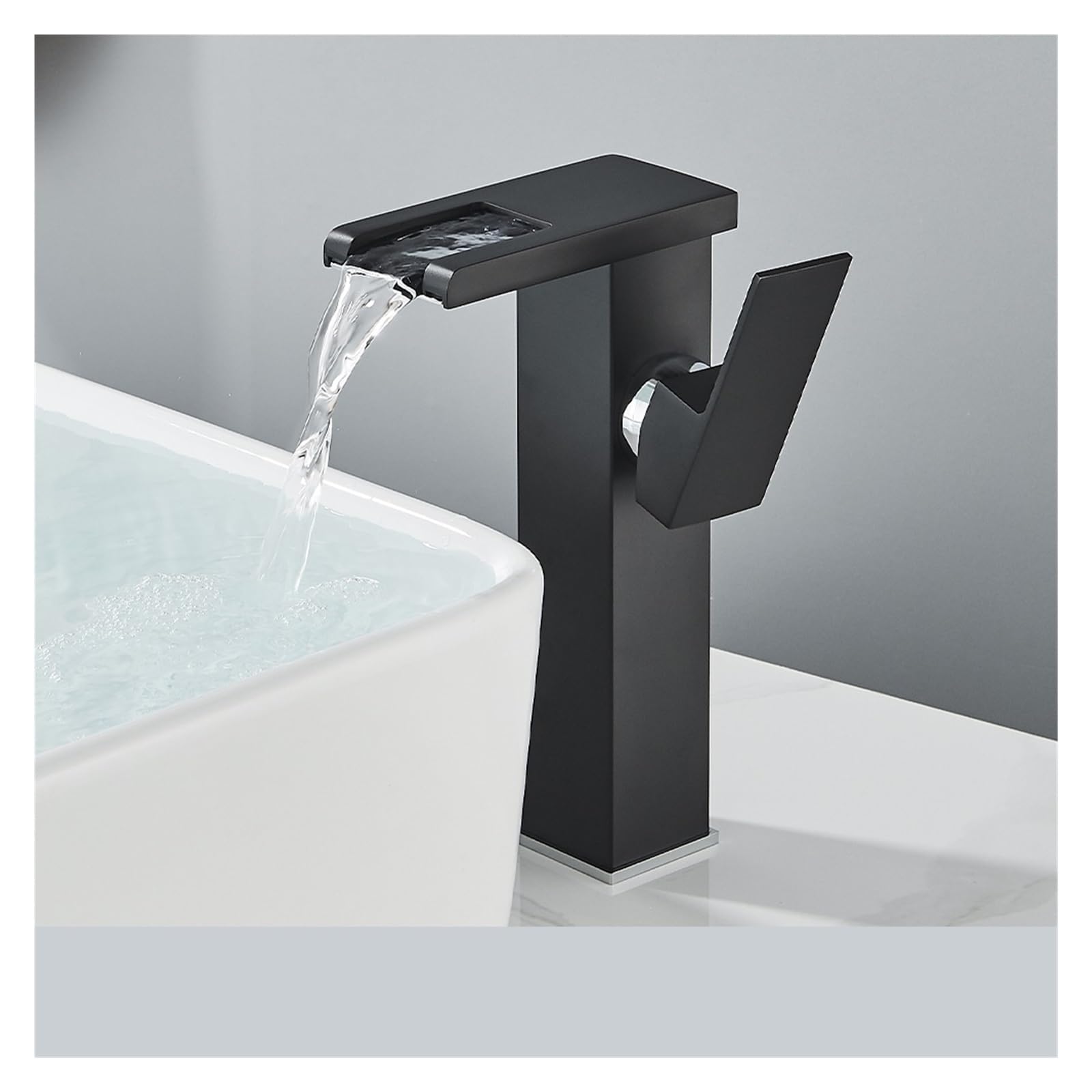 Robinet lavabo cascade LED trois couleurs à température changeante