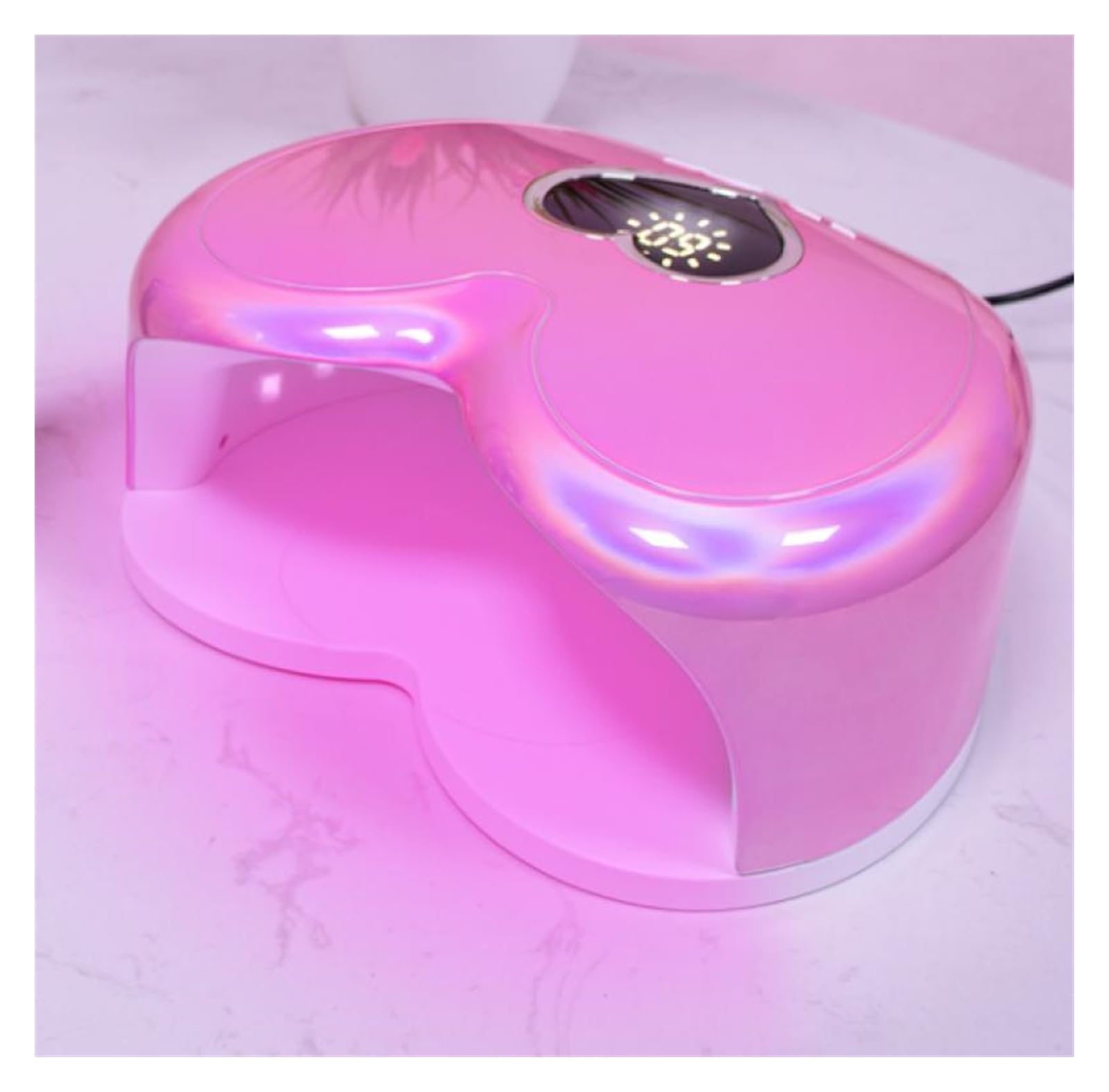 Lampa UV do Paznokci, Lampa LED UV do paznokci 96 W Lampa UV/LED do suszenia paznokci Manicure Kształt serca Profesjonalny lakier do paznokci Lampa susząca Maszyna Szybkie wysychanie Wszystkie lakiery