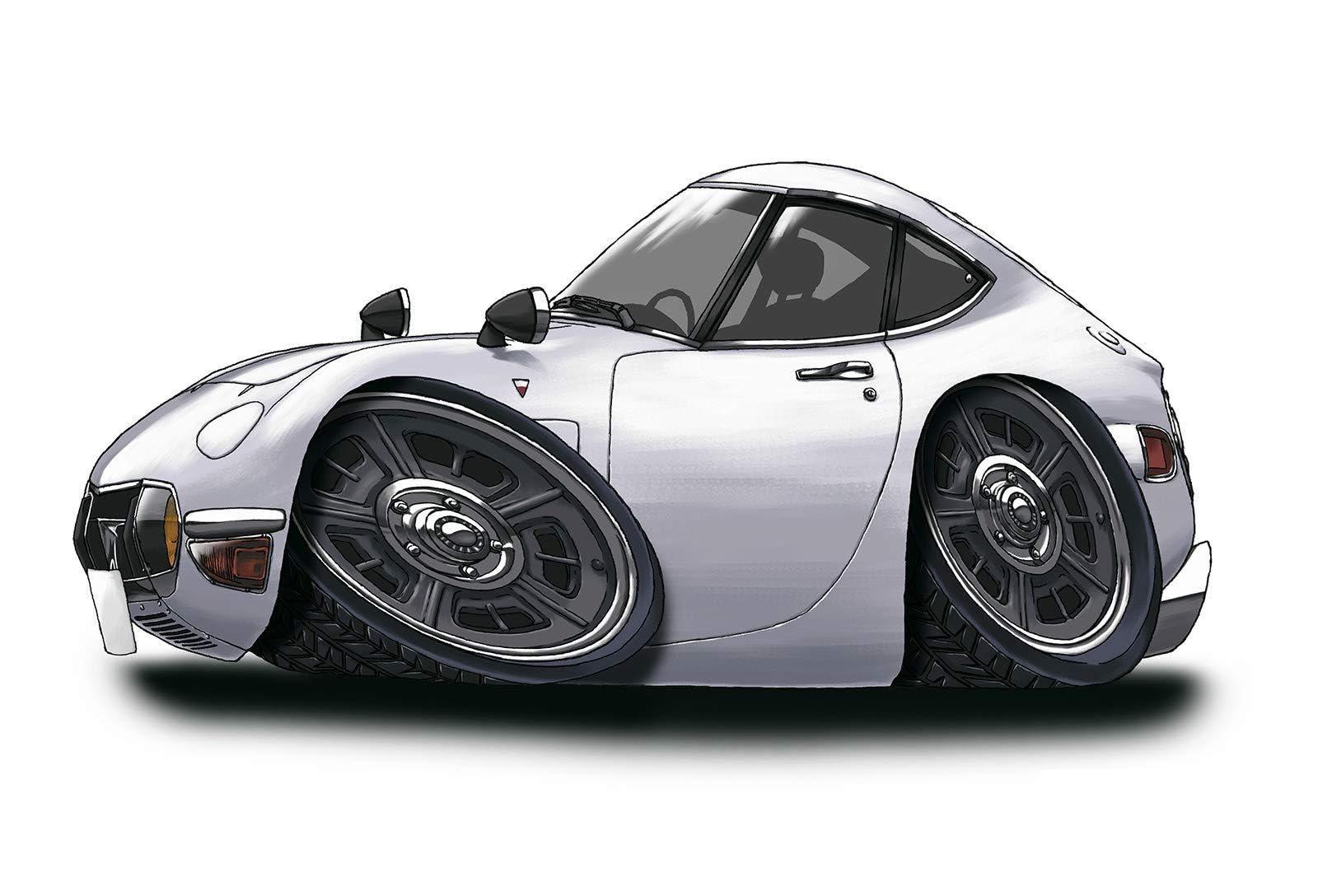 Amazon.co.jp: イラスト トヨタ2000GT（白） ポスター S0033W : ホーム