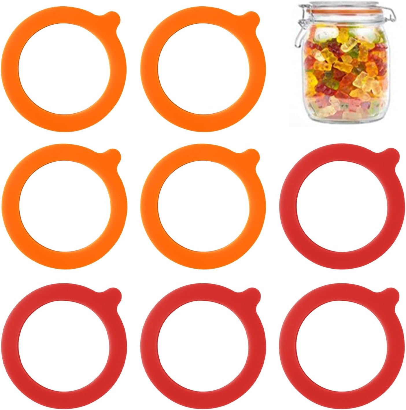 SculptZen 8 Pcs Food Grade Silicone Replacement Gasket Sealed,Rubber