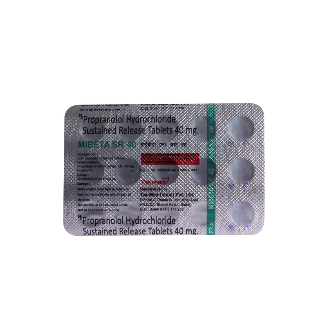 MIBETA SR 40MG - Strip of 15 Tablets