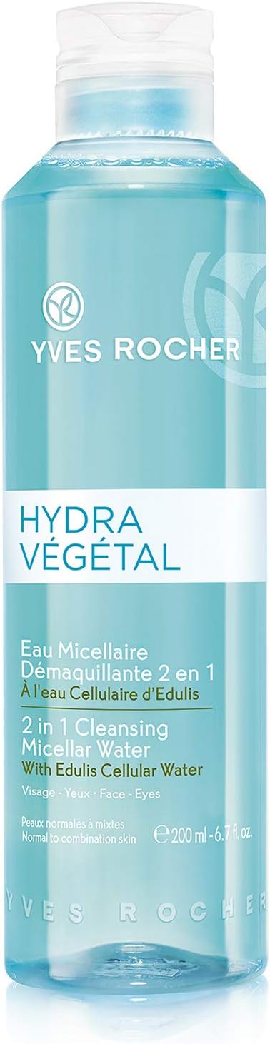 Yves Rocher Hydra Vegetal 2 In 1 Cleansing Micellar Water Normal to Combination Skin-Face-Eyes