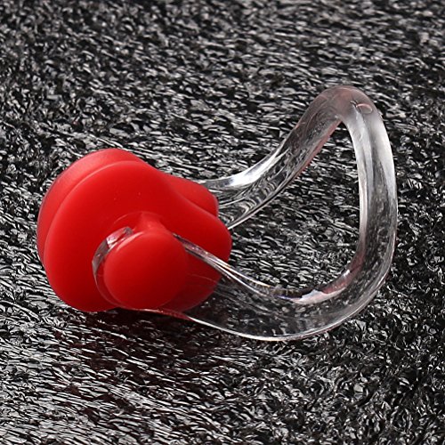 image for WODE 8 Pieces Silicone Swimming Nose Clip, Waterproof Silica Gel Surfi