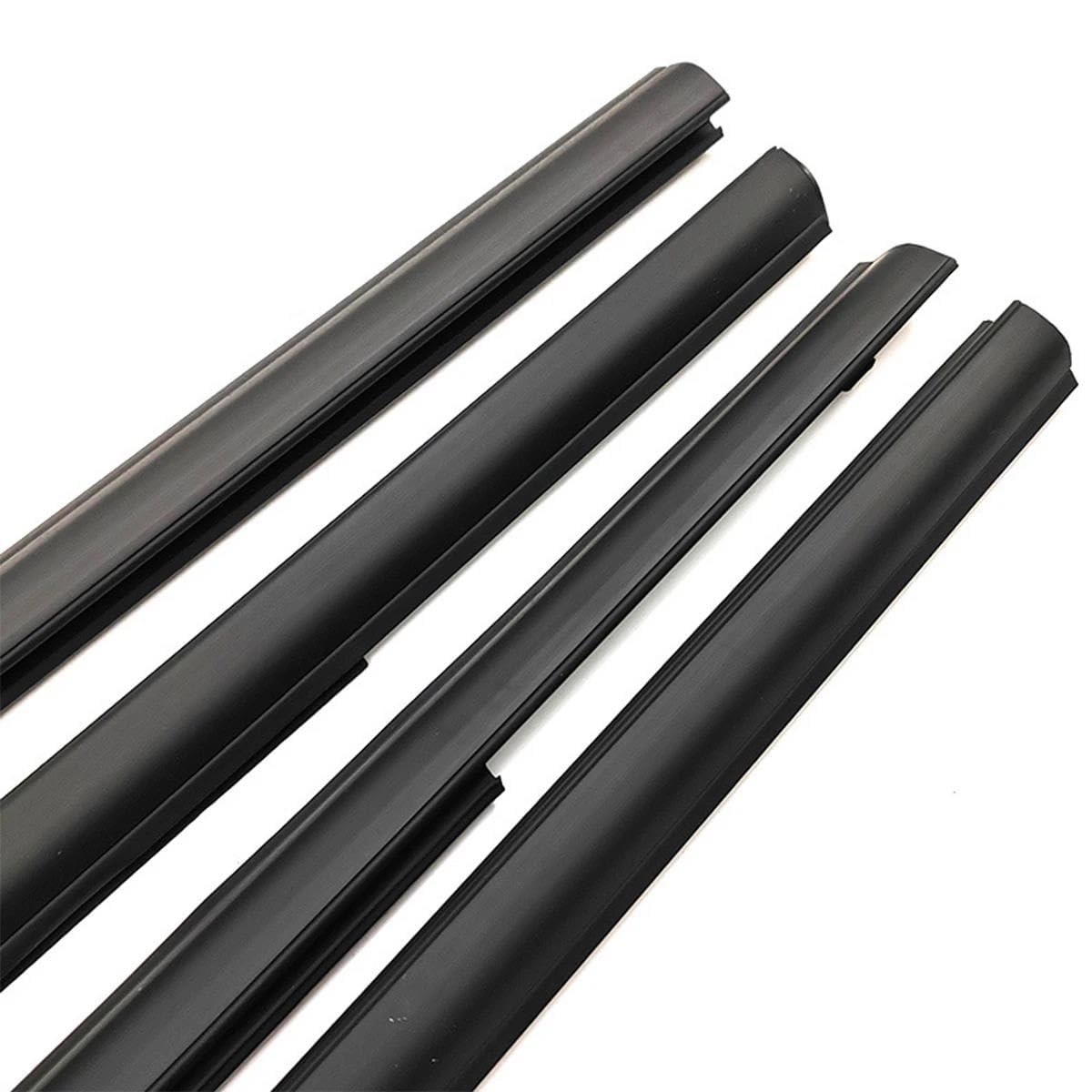 Striscia Protettiva per Portiere Auto, 4 Pezzi, Guarnizione in Gomma per finestrini Esterni Auto per X-Trail T31 2008-2013, Protezione per la Guarnizione della portiera dell'auto