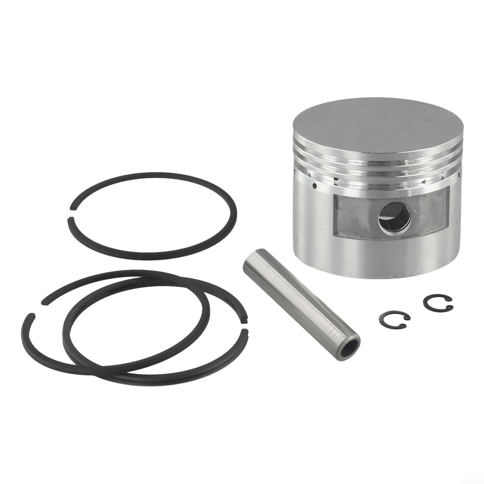 Air Compressor for PISTON and for PISTON-Ring Kit, Metal Replacement Parts Set, with Pin and Circlips, Compatible with for PISTON Air Compressors, Air Pump Accessories for Workshop Use(80mm)
