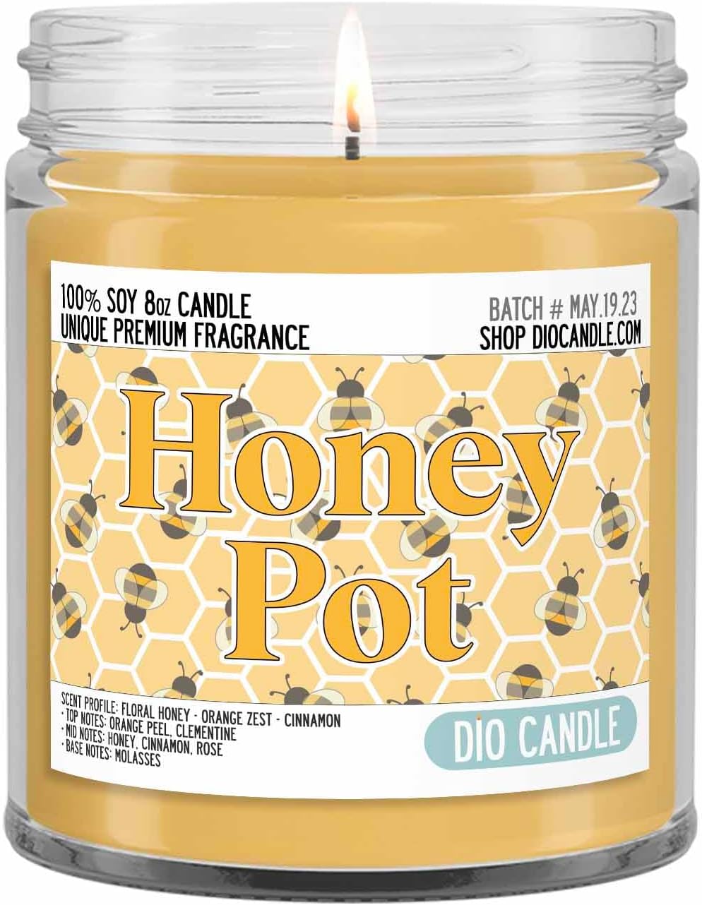 Honey Pot Scented Wax Melts - Smells Like Floral Honey - Orange Zest - Cinnamon - 100% Naturally Vegan Soy and Premium Fragrance | Great Gift | Handmade in Denver, Colorado (4 Pack Wax Melts)