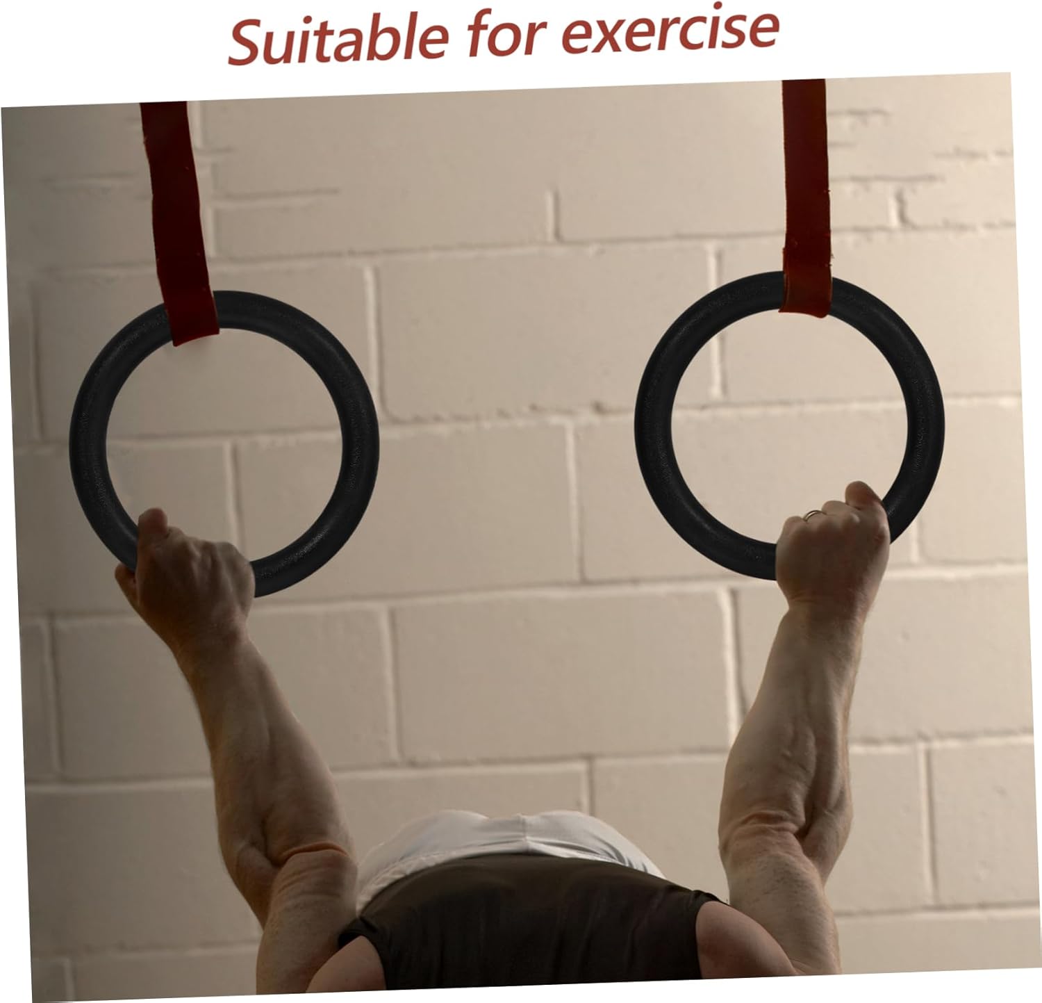 BESPORTBLE Replacement Fitness Rings Gymnastic Rings for Strength Training Workout for Upper and Core
