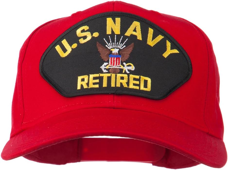 e4Hats.com US Navy Retired Military Patched Cap