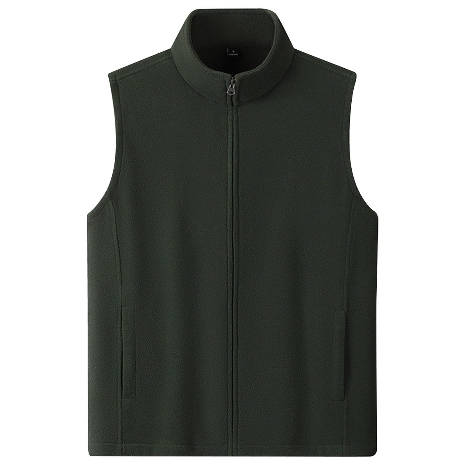 Chaleco de polar ligero para hombre con cremallera y ajuste cómodo 4