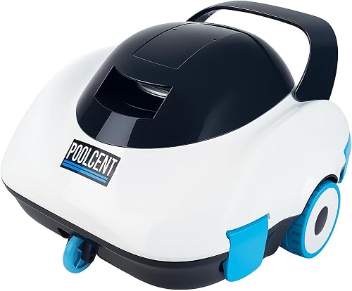 Cordless Robotic Pool Cleaner for Above Ground Pools | 2-hour runtime, 3-hour fast charging, dual filters and self-parking for above-ground or inground pools up to 870 sq. ft