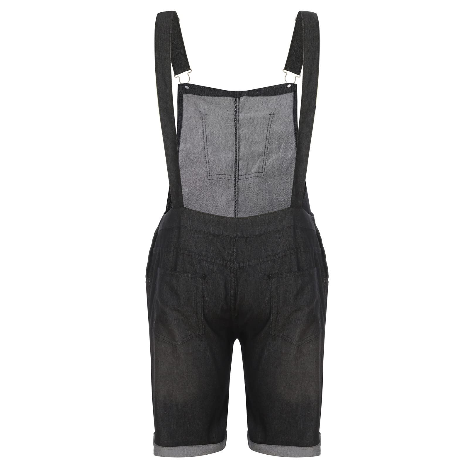 2023 Pantalones Cortos de Vaquero para Hombre Monos Peto Mezclilla Slim Fit Casual Trabajo Jumpsuit Verano Jeans Moda Fiesta Pant