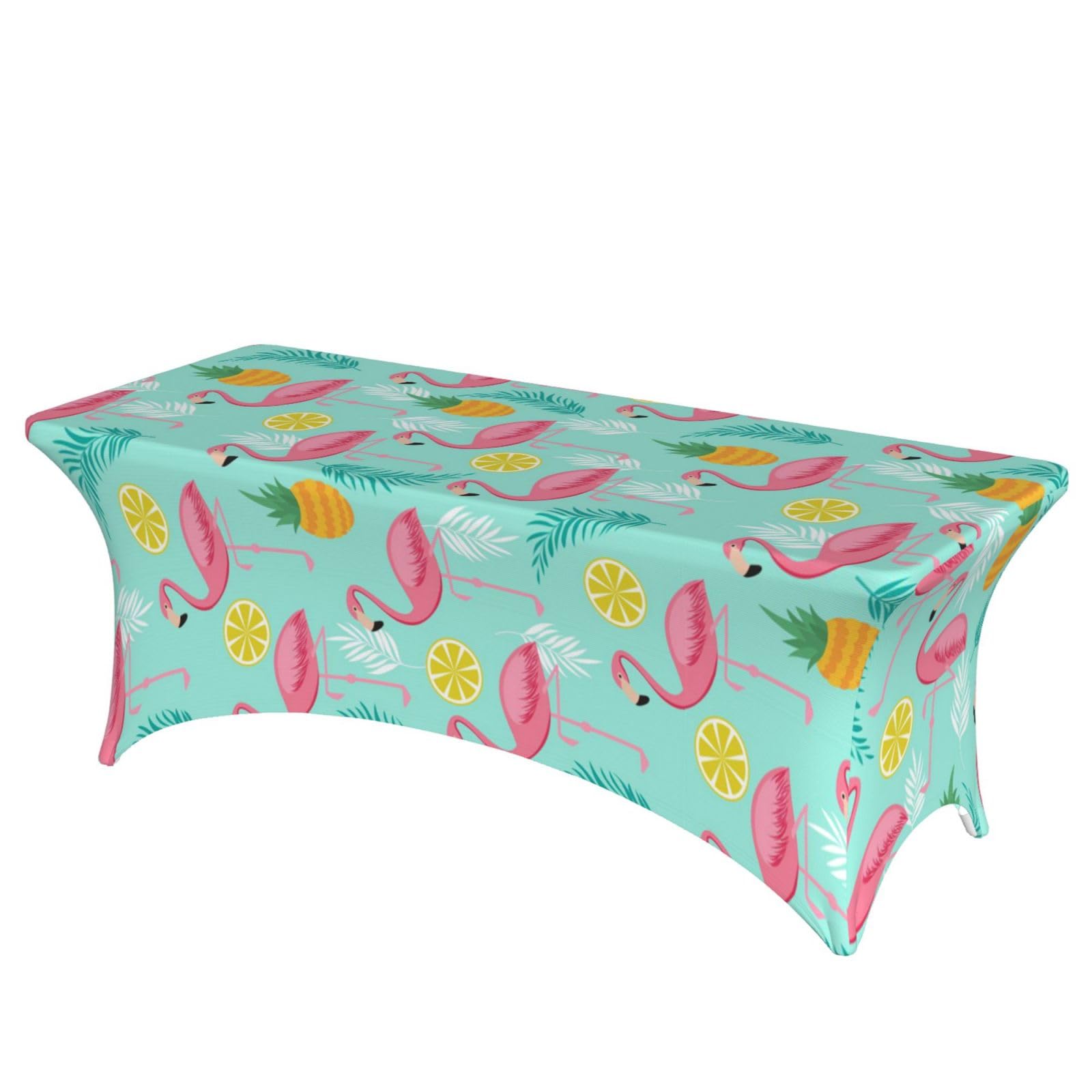 ERCgad Flamingo Print Rectangular Tablecloth Dining Banquet Party Events Home Celebration Table Cover