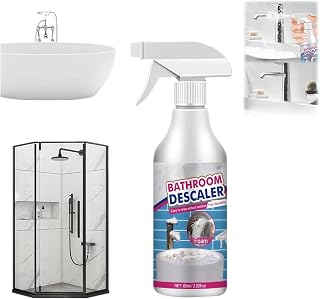 Bathroom Descaler Cleaner, Powerful Stubborn Stains Cleaner, All-Purpose Bathroom Descaler Foam Spray for Bathroom Toilet Bath Shower Glass Cleaner (1, 1pc)