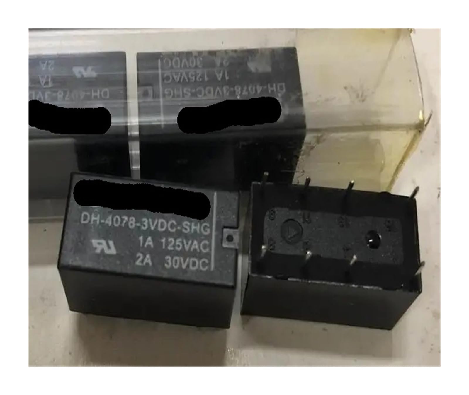 Relais DH-4078-3VDC-SHG 8 broches sous 3V pour circuits imprimés, lot de 2 pièces
