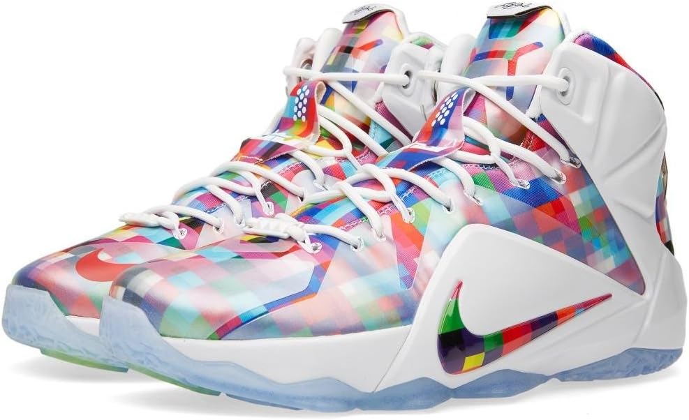 NIKE Lebron XII EXT Men US 9 Multi Color Basketball Shoe