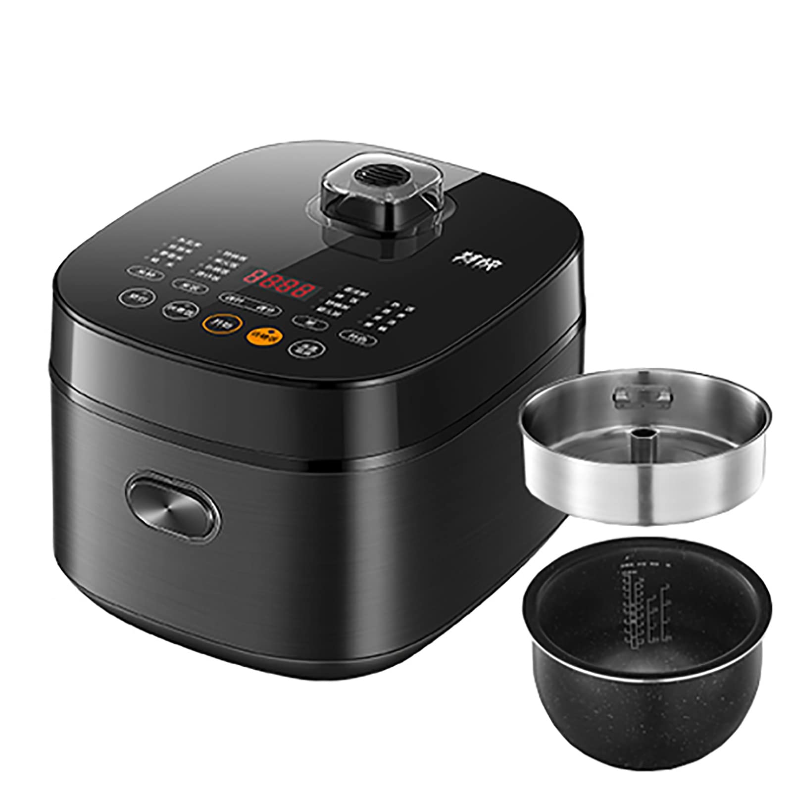 Cuiseur à Riz à Faible teneur en Sucre (4 L) Multifonction pour la Maison, avec revêtement antiadhésif épais pour 2 à 6 Personnes, 220-240 V