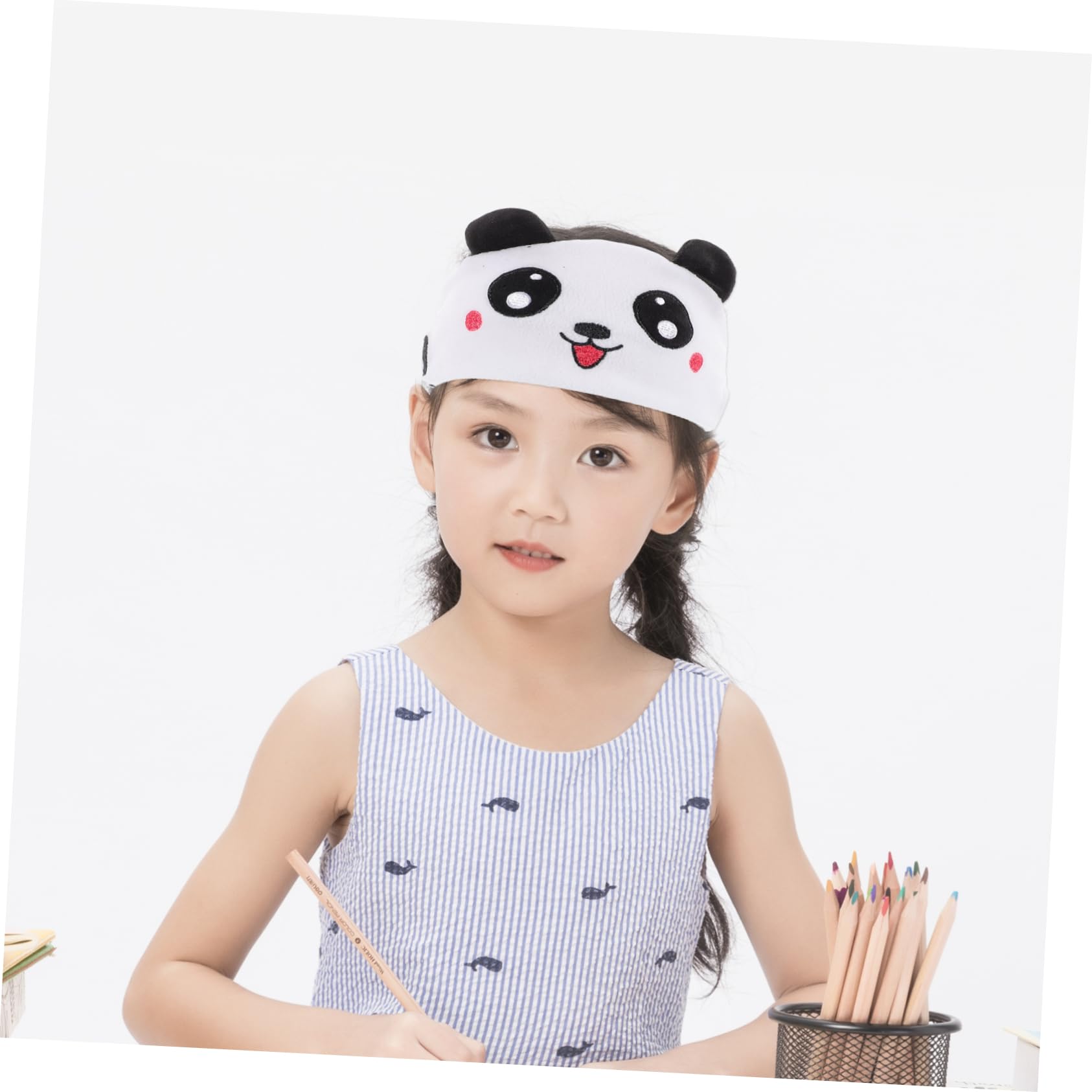 SHINEOFI Auriculares de Diadema para Niños con Control de Volumen Seguro, Diseño de Panda Suave y Cómodo, Tecnología Inalámbrica 5.0, Auriculares Supraaurales para Dormir y Relajación