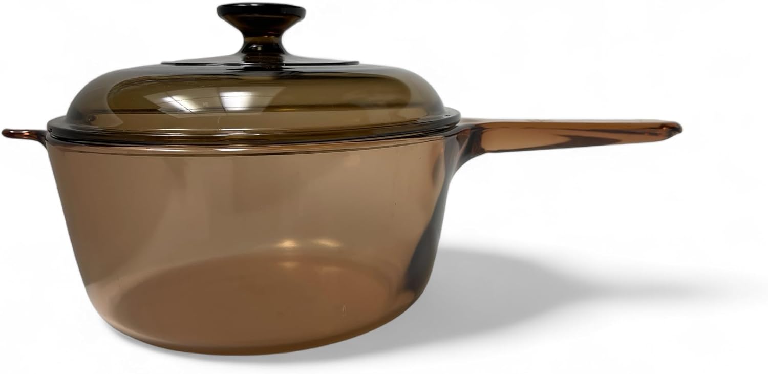 Visionware Amber Covered Pot Saucepan 2.5 L USA w/Lid