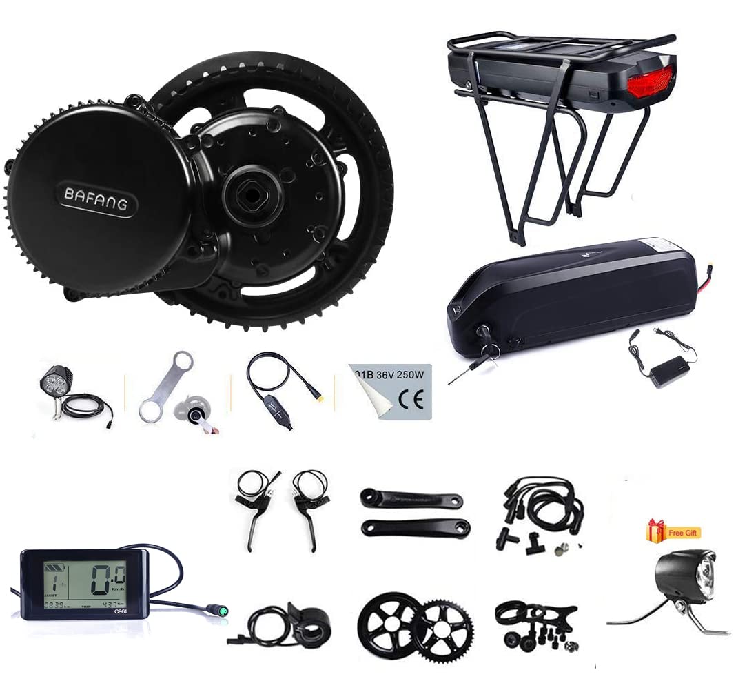 BAFANG BBS02B 48V 750W Mid Drive Motor with Battery Optional and LCD Display Electric Bike Part and 