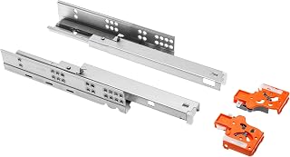 GTV - Untere Montageanleitung P2O L=350, MODERN SLIDE, Platte 18 mm - Unterflurführung Schubladenschienen Vollauszüge Schubladenauszüge - Belastbar bis 25 Kg - 1 Set = 2 Stück