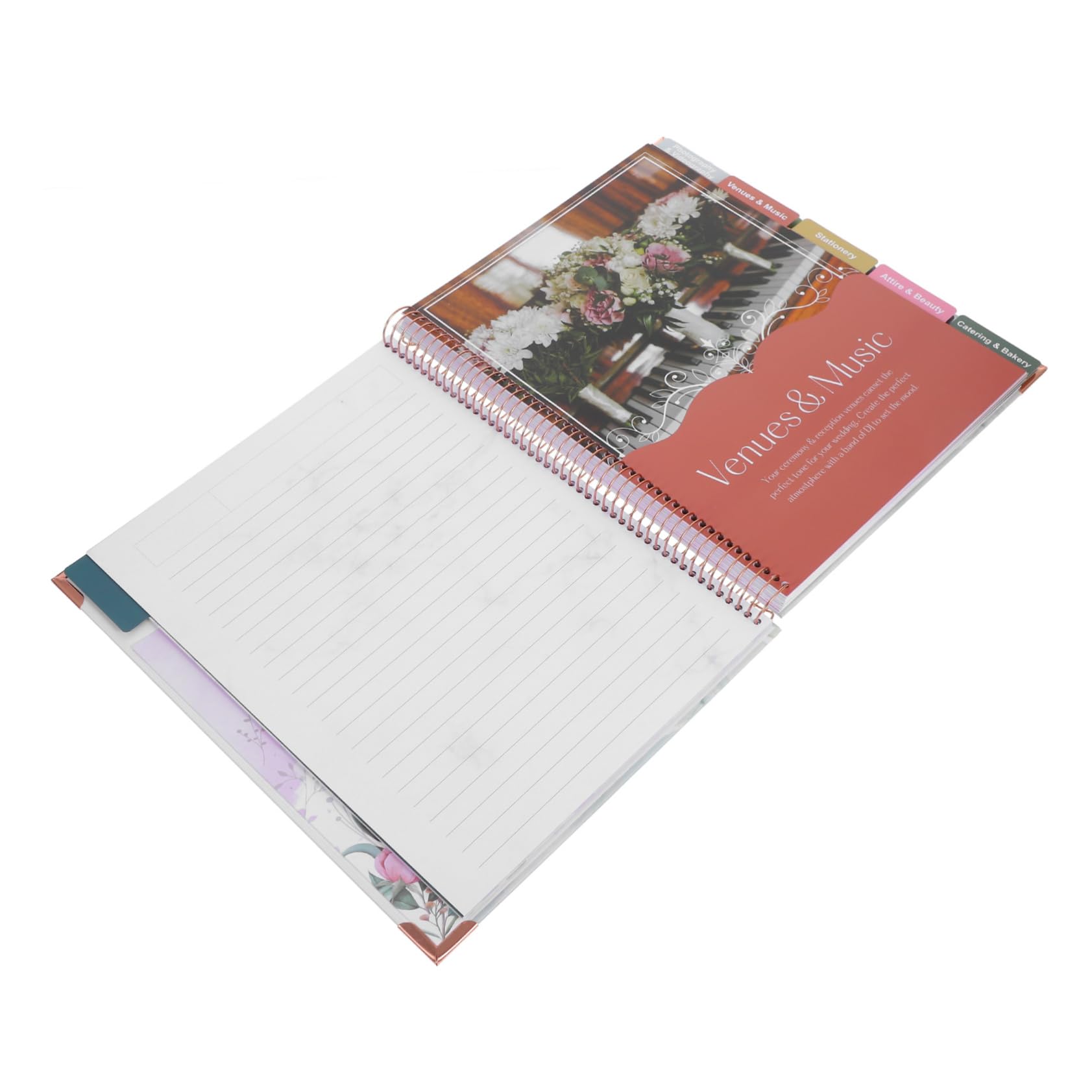 Hochzeitsplaner für Verlobte Brautbuch mit Budgetplanung Planungsabschnitt und Checkliste für Hochzeit Organizer aus Papier