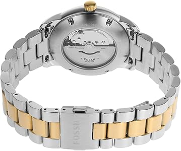 Amazon.com: Fossil Heritage Automatic Beige Gold Dial Two-Tone  