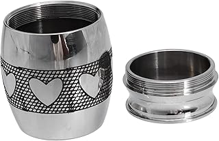 IMIKEYA 1pc Urn Souvenirs Dog Ashes Cremation Jar Dog Cinerary Casket Petgentle Dogs Cats Ashes Holder Heart Printed Cinerary Casket Pets Cremation Tank Stainless Steel Columbarium Small