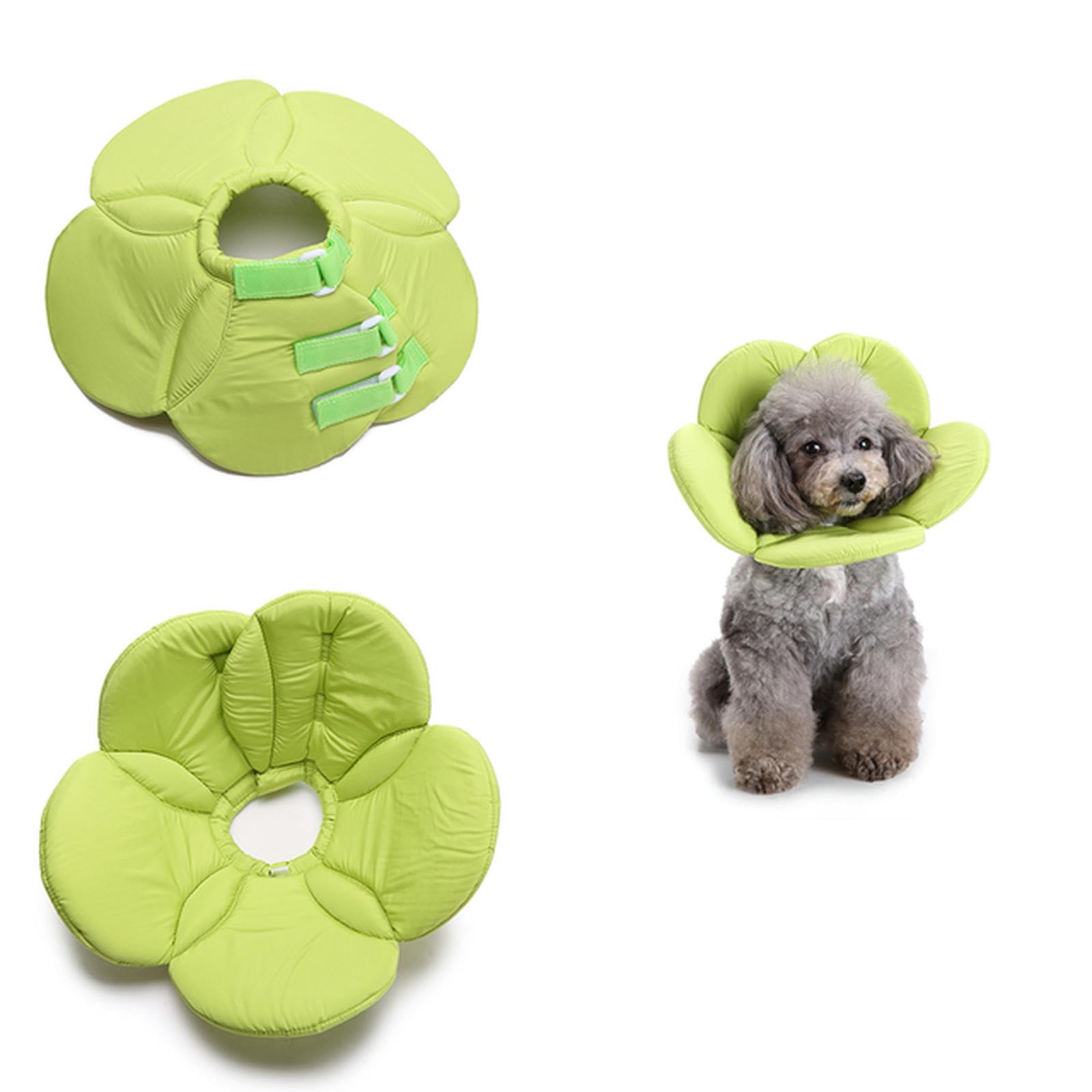 UOSIA Dog Cone Collar Soft Protective Recovery Cone Flower Shaped Collar Anti-Bite Injury Collar Pet Grooming Kit for Dogs Cats