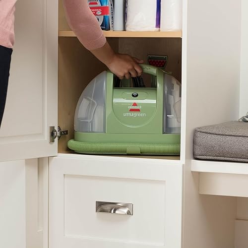 BISSELL Little Green, Upholstery Cleaner Device, Carpet Cleaner for Everyday Stains & Dirts, Washing Vacuum Cleaner, Wet Vacuum Cleaner for Carpets, Upholstery, Car & More, Powerful 340 W Motor, 4098N - 2